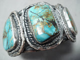 Museum Vintage Native American Navajo Royston Turquoise Sterling Silver Bracelet Old-Nativo Arts