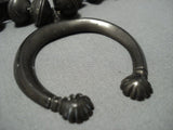 388 Grams Opulent Vintage Native American Jewelry Navajo Sterling Silver Squash Blossom Necklace-Nativo Arts
