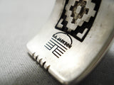 Important Small Wrist Vintage Native American Navajo Dan Jackson Sterling Silver Bracelet Cuff-Nativo Arts