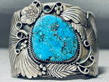 Monster Museum Vintage Native American Navajo Old Morenci Turquoise Sterling Silver Bracelet-Nativo Arts