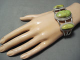 Important Vintage Native American Navajo Orvil Jack Turquoise Sterling Silver Bracelet-Nativo Arts