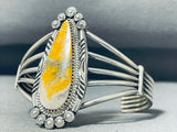 Exquisite Native American Navajo Honeybee Jasper Sterling Silver Bracelet Signed Pat Yazzie-Nativo Arts