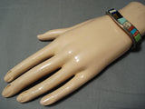 Important Vintage Native American Navajo Tommy Jackson Turquoise Sterling Silver Bracelet-Nativo Arts