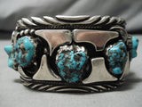 Heavy And Thick!! Vintage Native American Navajo 90 Gram Sterling Silver Bracelet Cuff-Nativo Arts