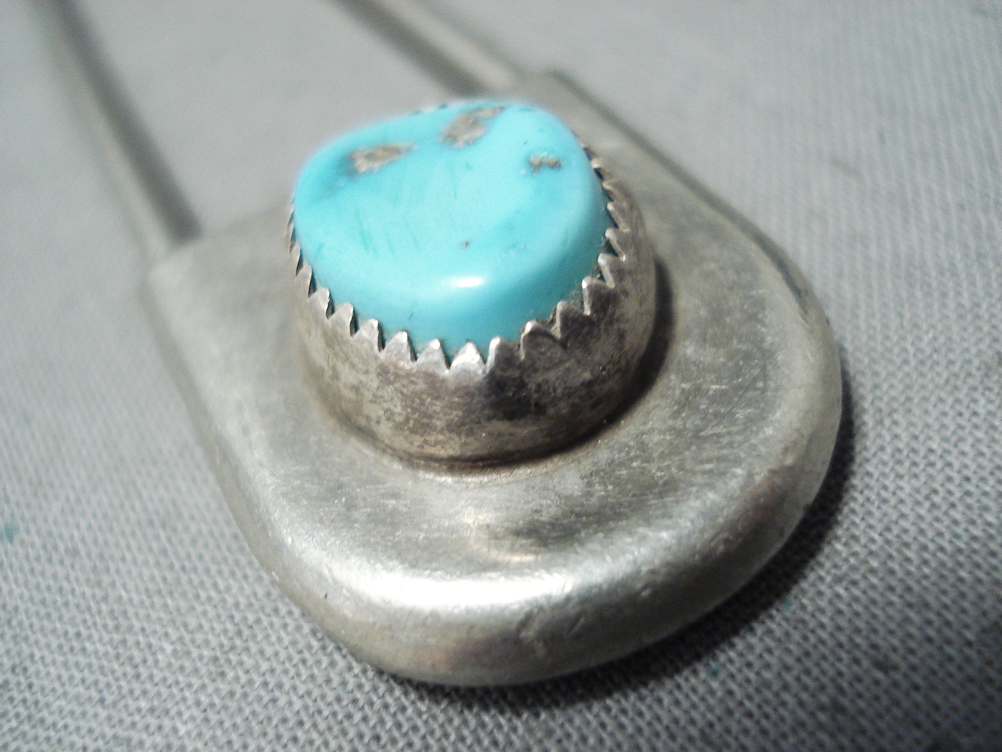 Custom Vintage Native American Navajo Old Kingman Turquoise