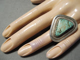 Impressive Vintage Native American Navajo Royston Turquoise Sterling Silver Ring-Nativo Arts
