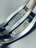 Chapo Family Vintage Native American Navajo Turquoise Sterling Silver Bracelet-Nativo Arts