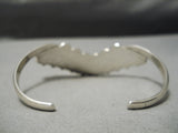 Waving Tears Of Turquoise Green Sterling Silver Native American Navajo Bracelet Old-Nativo Arts