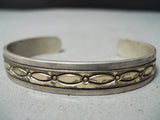 Benny Benally Vintage Navajo Native American Sterling Silver Bracelet Old-Nativo Arts