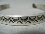 Impressive Navajo Sterling Silver Bracelet Native American-Nativo Arts