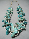 Magnificent Vintage Navajo Royston Turquoise Necklace Native American Old-Nativo Arts