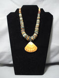 Quality Vintage Santo Domingo Royston Turquoise Native American Necklace-Nativo Arts