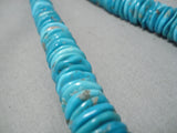Native American Tremendous Vintage Santo Domingo Sterling Silver Turquoise Necklace-Nativo Arts