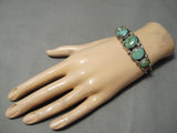 Superior Vintage Native American Navajo Royston Turquoise Sterling Silver Bracelet-Nativo Arts