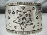 Fabulous Vintage Navajo Native American Sterling Silver Stars Bracelet-Nativo Arts