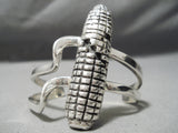 Native American One Of Best Vintage Santo Domingo Jimmy Calabaza Sterling Silver Coin Bracelet-Nativo Arts