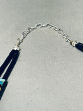 Native American Gasp! Intricate Santo Domingo Turquoise Shell Coral Sterling Silver Necklace-Nativo Arts