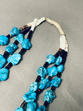 440 Gram Colossal Chunk Turquoise Vintage Native American Navajo Heishi Necklace Old-Nativo Arts