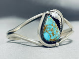 Exquisite Vintage Native American Navajo Spiderweb Turquoise Sterling Silver Bracelet-Nativo Arts