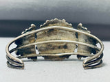 Native American Very Old Vintage Navajo Turquoise Sterling Silver Bracelet Cuff-Nativo Arts