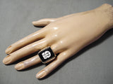 Important Cal Desson Navajo Route 66 Sterling Silver Native American Ring-Nativo Arts