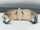 One Of The Most Detailed Outer Space Inlay Sterling Silver Bracelet-Nativo Arts