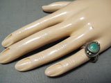 Incredible Vintage Native American Navajo Royston Turquoise Sterling Silver Ring-Nativo Arts