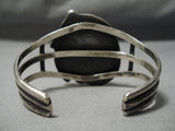 High Grade Vivid Vintage Native American Navajo Carico Lake Turquoise Sterling Silver Bracelet-Nativo Arts