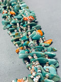 Native American Important Rye Whitegoat Green Turquoise Shell Vintage Necklace-Nativo Arts