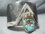 245 Gram San Felipe 8 Turquoise Sterling Silver Bracelet Native American-Nativo Arts