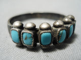 Stunning Vintage Navajo Turquoise Sterling Silver Native American Ring-Nativo Arts