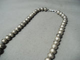 Women's Sturdy Vintage Native American Navajo Turquoise Sterling Silver Squash Blossom Necklace-Nativo Arts