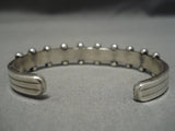 Striking Native American Navajo Inlay Coral Native American Bracelet Old-Nativo Arts