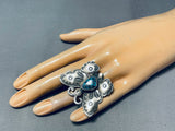 One Of The Most Detailed Ever Native American Navajo Sterling Silver Butterfly Ring-Nativo Arts