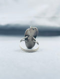 Superb Vintage Native American Navajo Jet Sterling Silver Ring-Nativo Arts