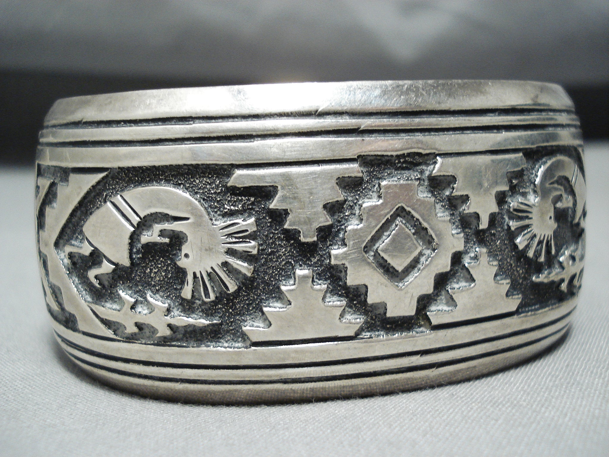 Authentic Vintage Native American Navajo Thomas Singer Sterling