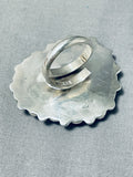 Awesome Native American Navajo Mojave Turquoise Synth Opal Sterling Silver Huge Heart Ring-Nativo Arts