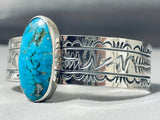 Detailed Wave Native American Spiderweb Turquoise Sterling Silver Bracelet-Nativo Arts