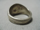 Rare Vintage Native American Navajo Charles Loloma Apprentice Turquoise Sterling Silver Ring-Nativo Arts