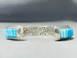 Native American Important Vintage Ray Adakai Turquoise Sterling Silver Bracelet-Nativo Arts