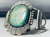 One Of The Best Vintage Native American Navajo Leadville Turquoise Sterling Silver Bracelet-Nativo Arts