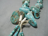 Superior Vintage Navajo 40 Royston Turquoise Native American Necklace-Nativo Arts