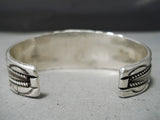 Amazing Vintage Native American Navajo Sleeping Beauty Turquoise Sterling Silver Bracelet-Nativo Arts