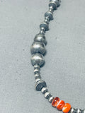 One Of The Most Unique Turquoise Ball Spiny Oyster Sterling Silver Necklace-Nativo Arts
