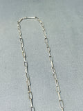 Focused Precise Artist Detail Vintage Native American Navajo Turquoise Sterling Silver Necklace-Nativo Arts