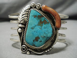 Impressive Vintage Native American Navajo Silver Garden Sterling Bracelet Cuff-Nativo Arts