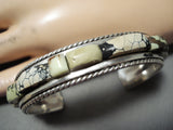 Native American Important Vintage Carlos Eagle Turquoise Sterling Silver Bracelet-Nativo Arts