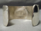 Museum Vintage Native American Navajo Geomtric Love Turquoise Sterling Silver Bracelet Old-Nativo Arts