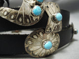 Amazing Vintage Native American Navajo Turquoise Sterling Silver Concho Belt Old-Nativo Arts