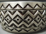 Charles John Vintage Navajo Sterling Silver Native American Bracelet-Nativo Arts